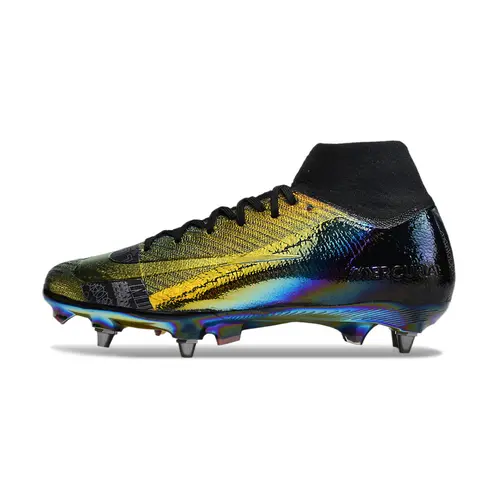Chuteira Campo Nike Air Zoom Mercurial Superfly 10 Elite Trava Mista Preta - Cosmic Speed