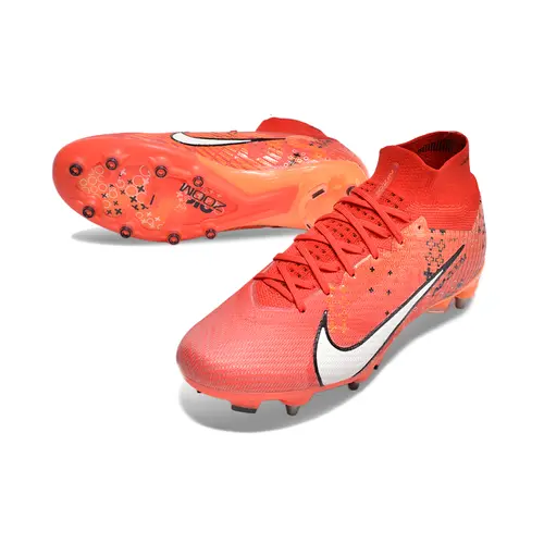 Chuteira Campo Nike Air Zoom Mercurial Superfly 9 Elite Trava Mista Vermelha - Dream Speed 7