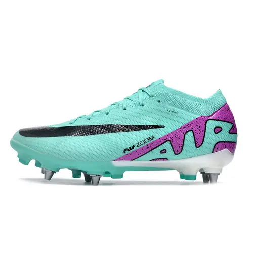 Chuteira Campo Nike Air Zoom Mercurial Vapor 15 Elite Trava Mista Azul e Roxa - Peak Ready Pack