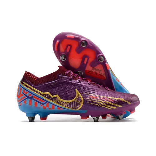 Chuteira Campo Nike Air Zoom Mercurial Vapor 15 Elite Trava Mista Roxa 