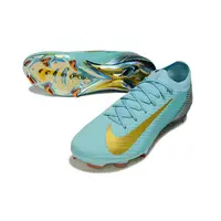 Chuteira Nike Mercurial Vapor 16 Elite FG | Azul e Dourado - imagem 4