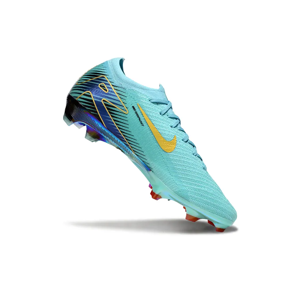 Chuteira Nike Mercurial Vapor 16 Elite FG | Azul e Dourado