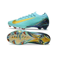 Chuteira Nike Mercurial Vapor 16 Elite FG | Azul e Dourado - imagem 6