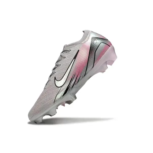 Chuteira Campo Nike Air Zoom Mercurial Vapor 16 Elite FG Cinza e Rosa