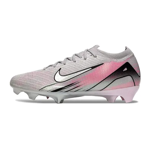 Chuteira Campo Nike Air Zoom Mercurial Vapor 16 Elite FG Cinza e Rosa