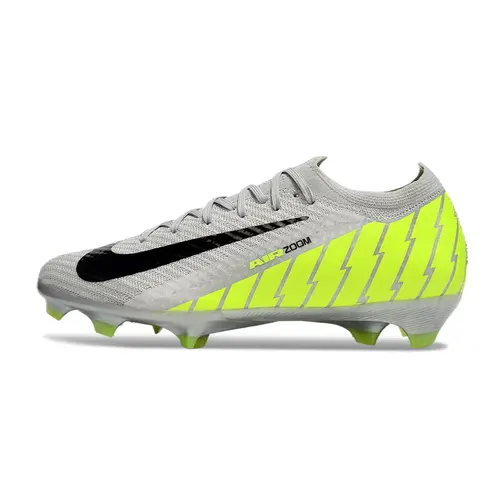 Chuteira Campo Nike Air Zoom Mercurial Vapor 16 Elite FG Cinza e Verde