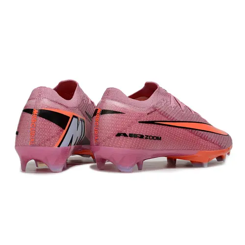 Chuteira Campo Nike Air Zoom Mercurial Vapor 16 Elite FG Rosê e Laranja