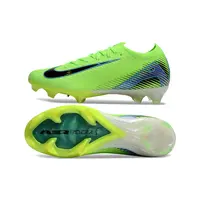 Chuteira Campo Nike Air Zoom Mercurial Vapor 16 Elite FG Verde e Azul - imagem 6