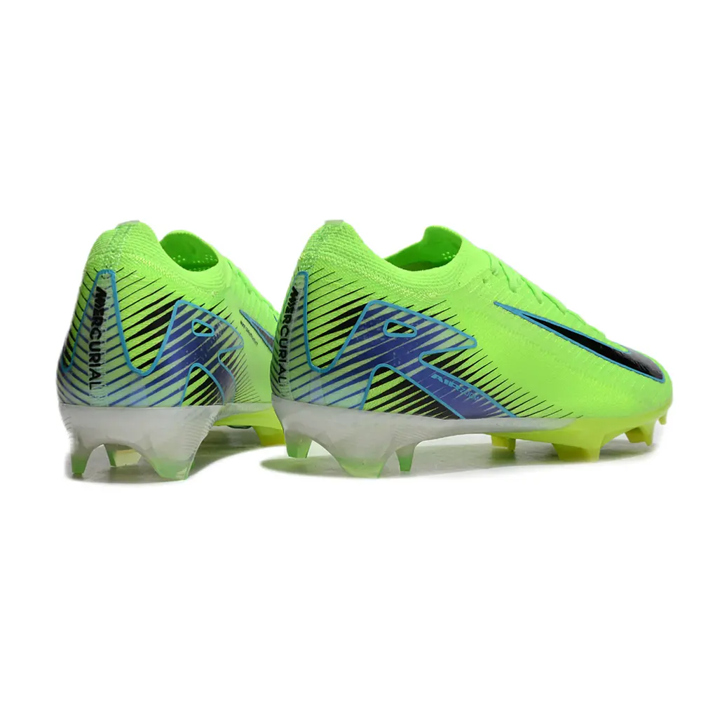 Chuteira Campo Nike Air Zoom Mercurial Vapor 16 Elite FG Verde e Azul