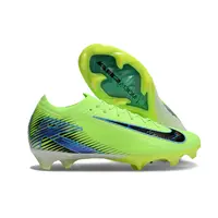 Chuteira Campo Nike Air Zoom Mercurial Vapor 16 Elite FG Verde e Azul - imagem 4