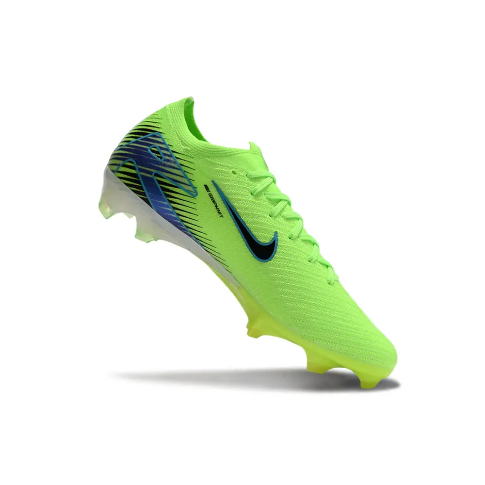 Chuteira Campo Nike Air Zoom Mercurial Vapor 16 Elite FG Verde e Azul