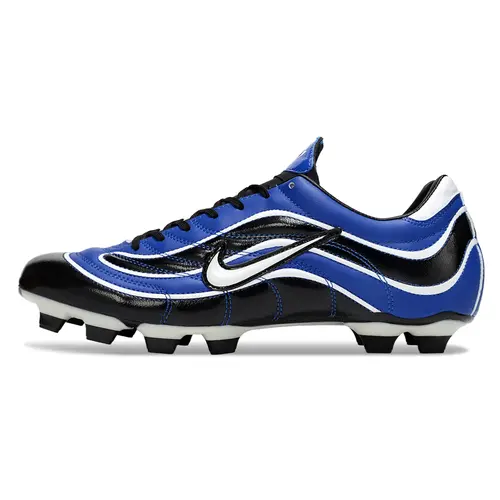 Chuteira Campo Nike Mercurial Vapor 1998 FG Preto, Azul e Branco