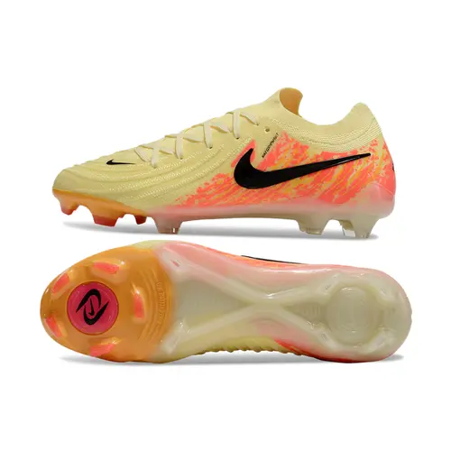 Chuteira Campo Nike Phantom GX 2 Elite FG Amarelo e Laranja