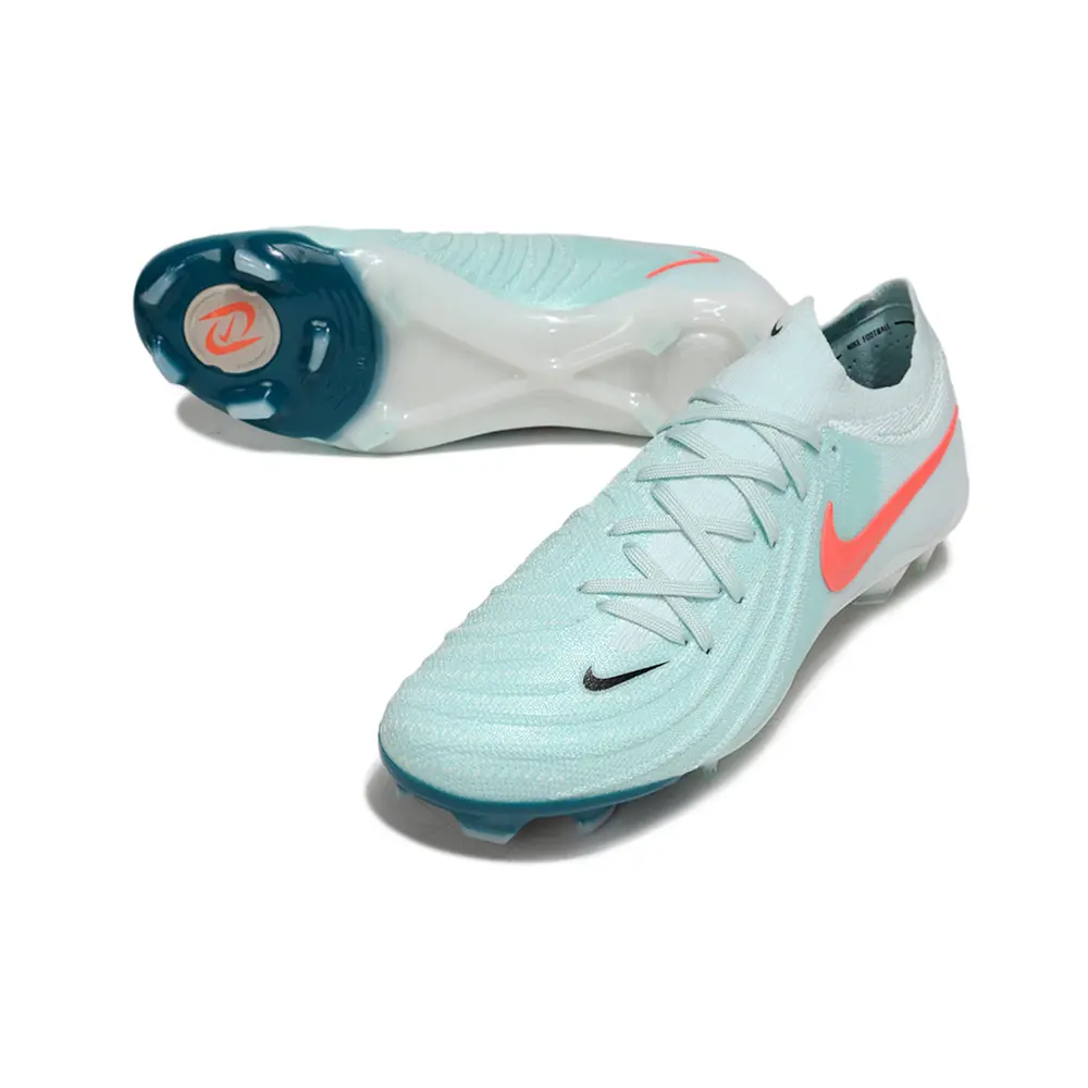 Nike Phantom GX 2 Elite FG Branca, Verde e Laranja