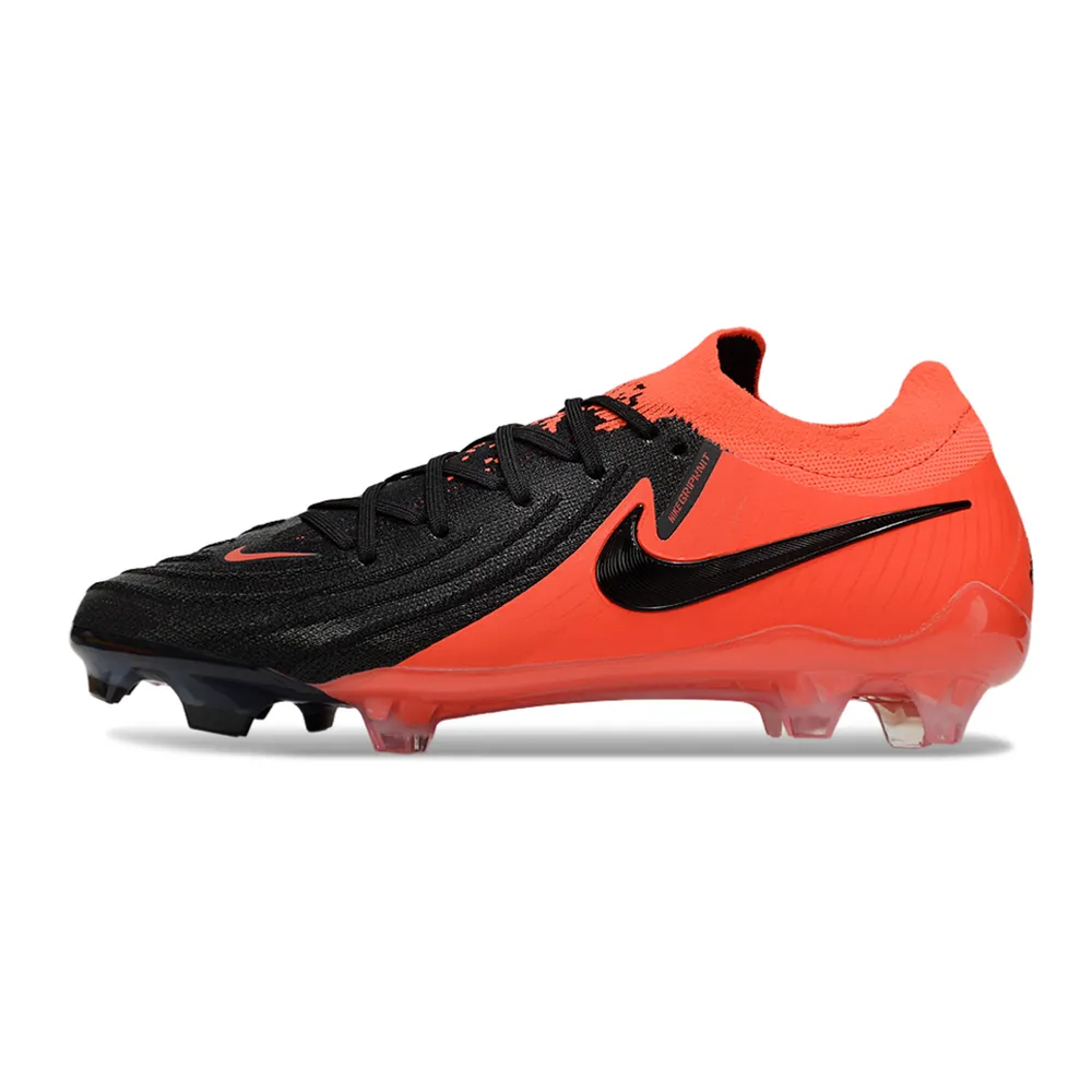 Chuteira Nike Phantom GX 2 | Elite FG Preta e Vermelha
