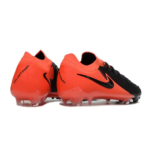 Chuteira Campo Nike Phantom GX 2 Elite FG Preta e Vermelha