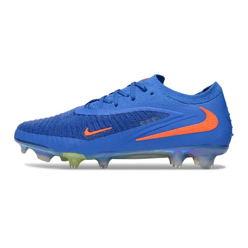 Chuteira Campo Nike Phantom GX 6 Elite FG Azul e Laranja