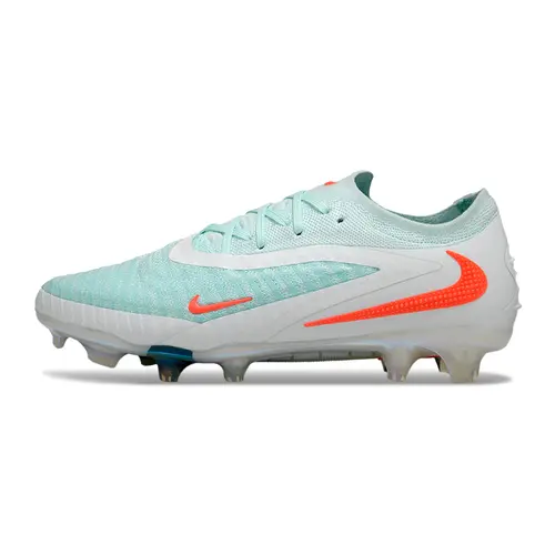 Chuteira Campo Nike Phantom GX 6 Elite FG Verde, Branco e Laranja