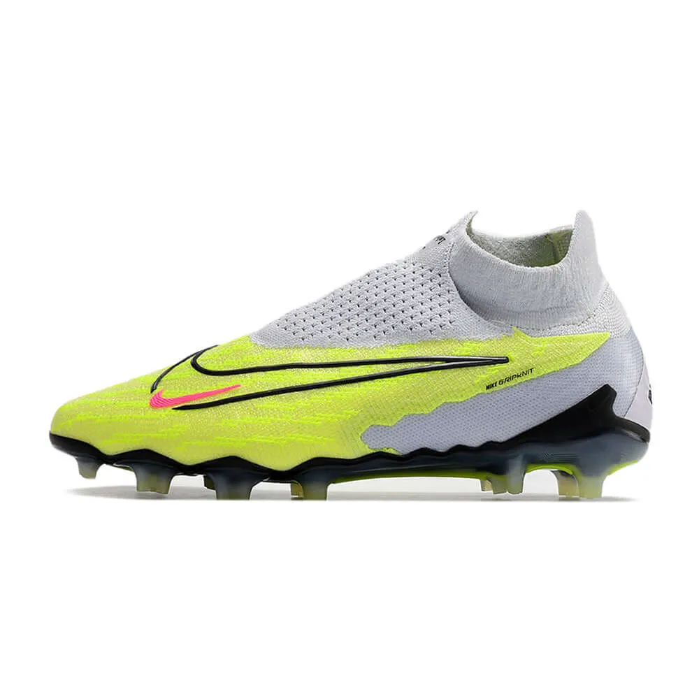 Chuteira Campo Nike Phantom GX | Elite FG Branca e Verde