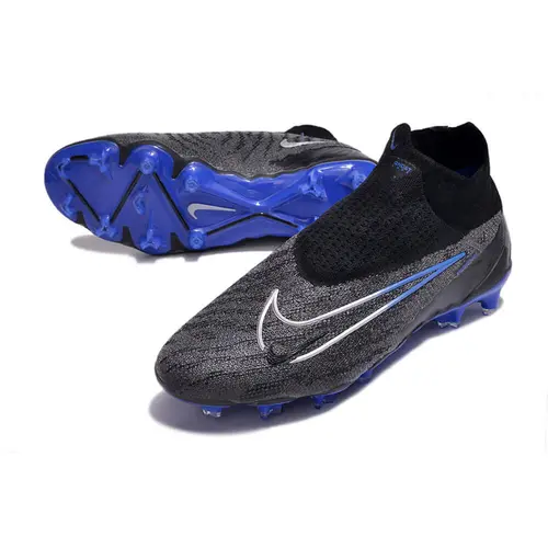 Chuteira Campo Nike Phantom GX DF Elite FG Preta e Azul 