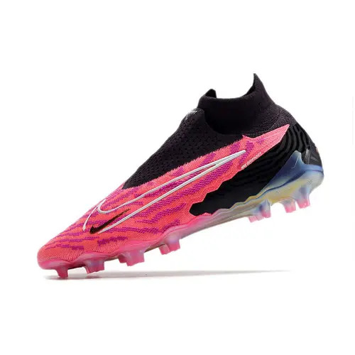 Chuteira Campo Nike Phantom GX DF Elite FG Rosa e Preta 