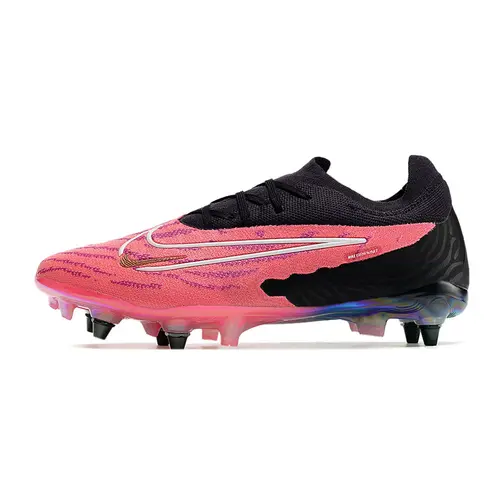 Chuteira Campo Nike Phantom GX Elite Trava Mista Preta e Rosa 