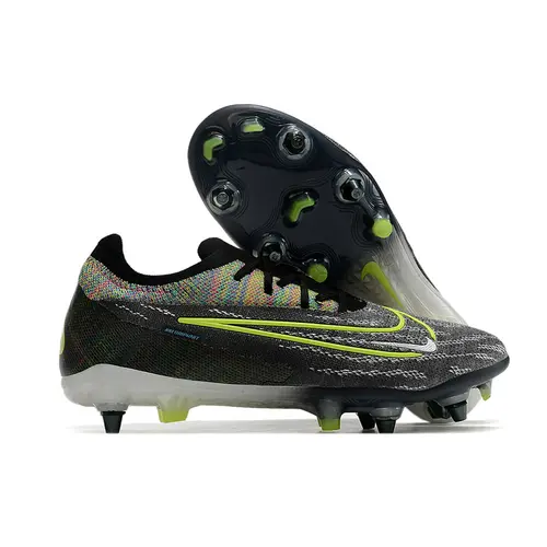 Chuteira Campo Nike Phantom GX Elite Trava Mista Preta e Verde 