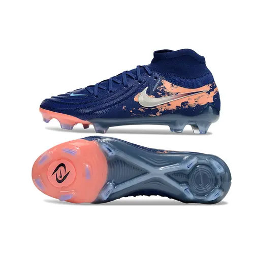 Chuteira Campo Nike Phantom Luna 2 Elite FG Azul e Laranja