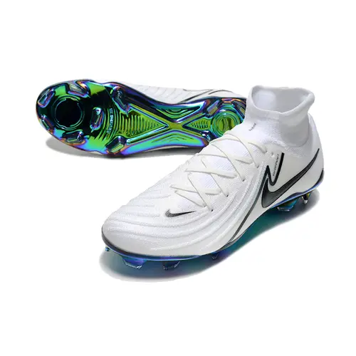 Chuteira Campo Nike Phantom Luna 2 Elite FG Branca e Verde
