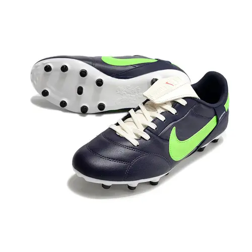 Chuteira Campo Nike Premier 3 FG Azul e Verde