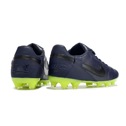 Chuteira Campo Nike Premier 3 FG Azul Escuro e Verde