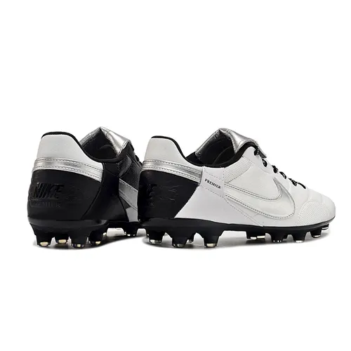 Chuteira Campo Nike Premier 3 FG Branca e Prata
