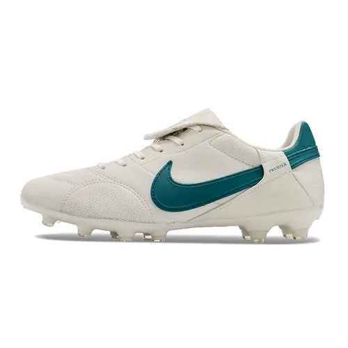 Chuteira Campo Nike Premier 3 FG Branca e Verde 