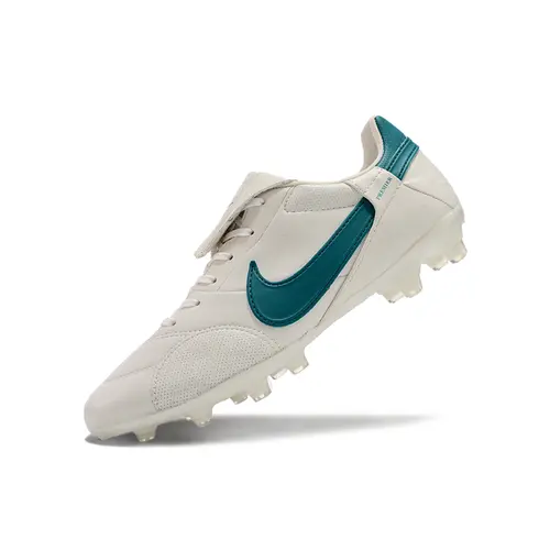 Chuteira Campo Nike Premier 3 FG Branca e Verde 