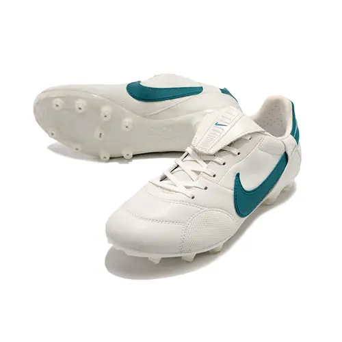 Chuteira Campo Nike Premier 3 FG Branca e Verde 