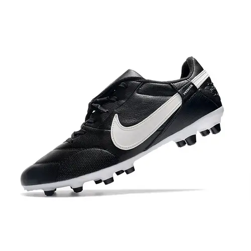 Chuteira Campo Nike Premier 3 FG Preta e Branca