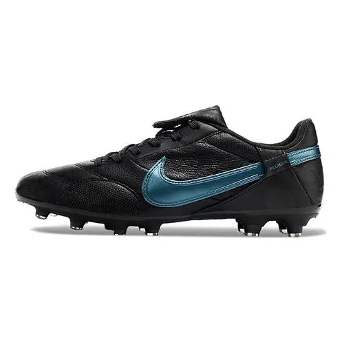 Chuteira Campo Nike Premier 3 FG Preto e Azul