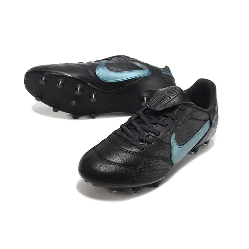 Chuteira Campo Nike Premier 3 FG Preto e Azul