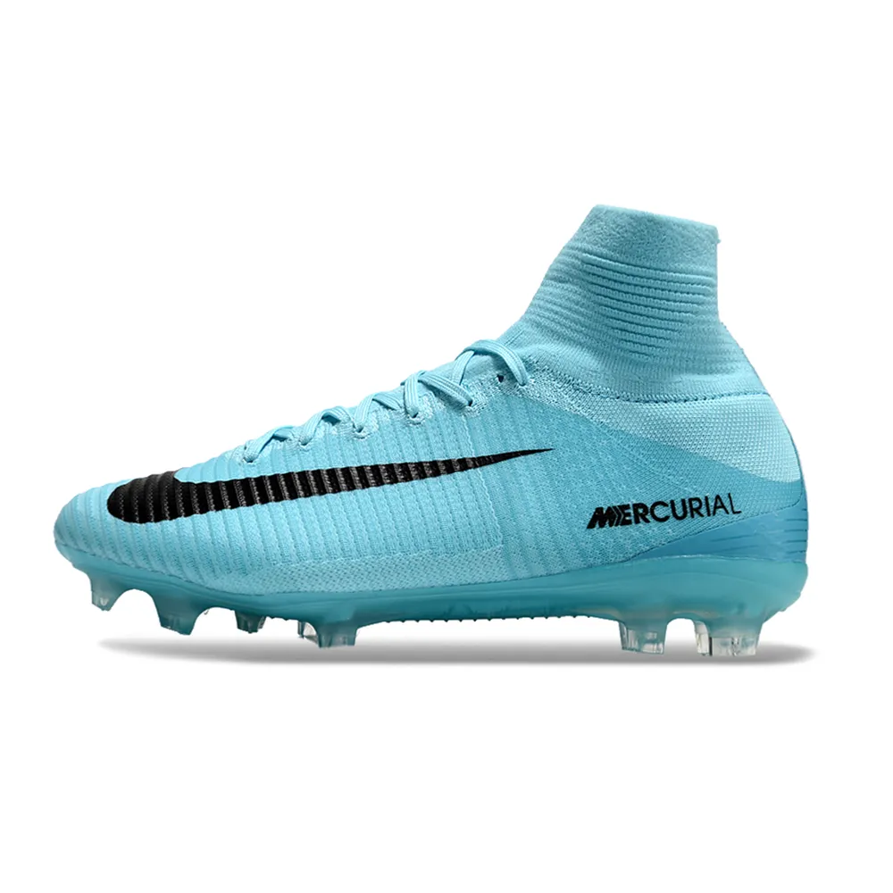 Chuteira Campo Nike Mercurial Azul | Velocidade e Controle - Retrô