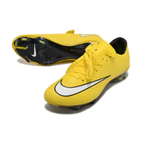 Chuteira Campo Nike Retrô Mercurial Vapor 10 FG Amarela e Branca