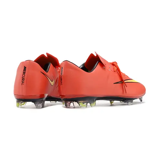 Chuteira Campo Nike Retrô Mercurial Vapor 10 FG Laranja e Amarelo