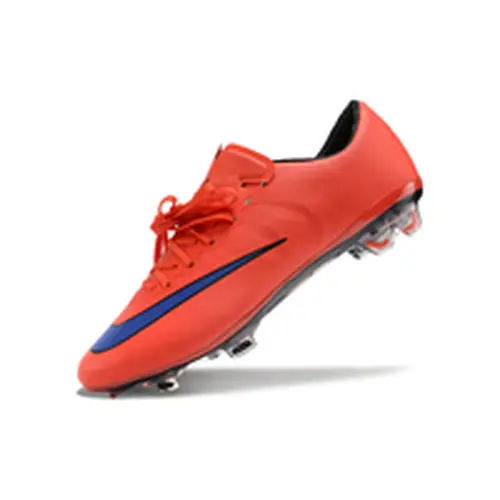 Chuteira Campo Nike Retrô Mercurial Vapor 10 FG Laranja e Azul