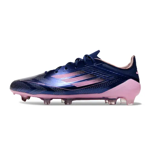 Chuteira Campo Adidas F50 FG Azul e Rosa 