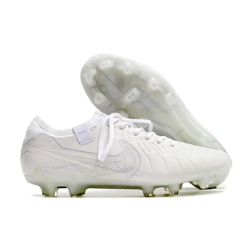 Chuteira Campo Nike Tiempo Legend 10 Elite FG Branca - Whiteout Pack