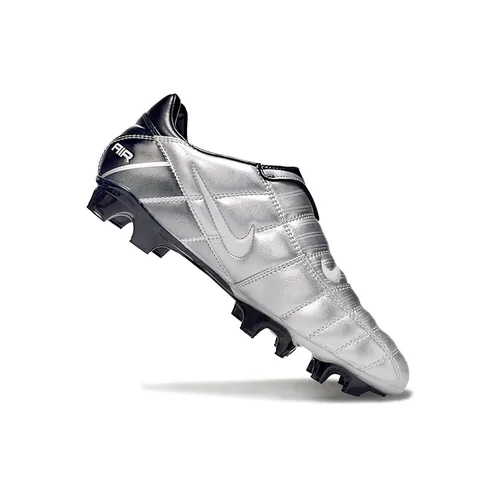 Chuteira Campo Nike Total 90 FG Prata e Preto