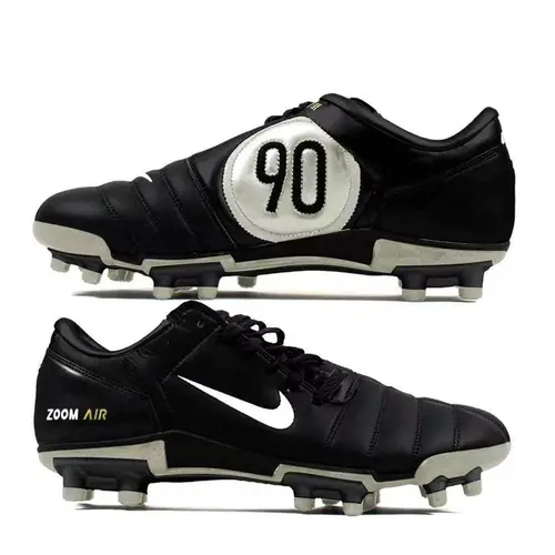 Chuteira Campo Nike Total 90 FG Preta e Bege