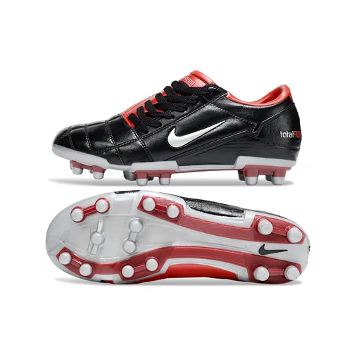 Chuteira Campo Nike Total 90 FG Preto e Vermelho