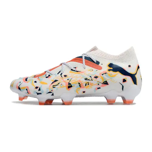 Chuteira Campo Puma Future 7 FG Branca - Creativity Pack