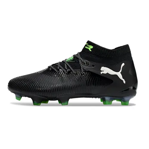 Chuteira Campo Puma Future 8 FG Preto e Verde