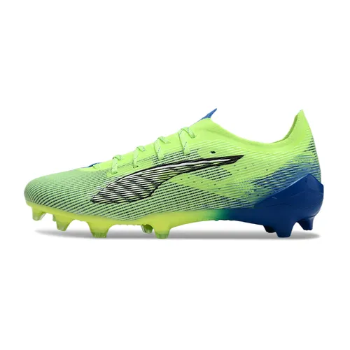 Chuteira Campo Puma Ultra 5 Ultimate FG Verde e Azul - Lights Out Pack